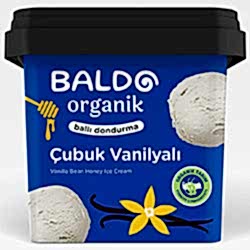 Baldo Organik Çubuk Vanilyalı Dondurma 400g
