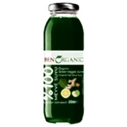 BenOrganic Organik Yeşil Sebze Suyu  Elma  Ispanak  Limon  Zencefil  250ml