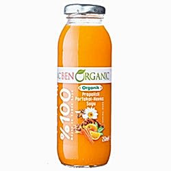 BenOrganic Organik Propolisli Portakal ve Havuç Suyu 250ml
