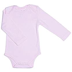 Canboli Organik Bebek Uzun Kollu Body  Pembe  6-12 Ay 