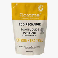 Florame Organik Sıvı Sabun  Limon & Çay Ağacı  Yedek Ambalaj  470ml