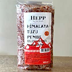 HEPP Pembe Himalaya Tuzu  Öğütülmemiş  1Kg