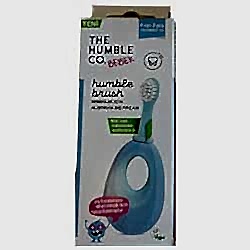 Humble Brush Bitki Bazlı Bebek Alıştırma Diş Fırçası  6 Ay - 2 Yaş  Mavi 