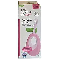 Humble Brush Bitki Bazlı Bebek Alıştırma Diş Fırçası  6 Ay - 2 Yaş  Pembe 