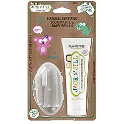 Jack N' Jill Aromasız Doğal Diş Macunu & Silikon Parmak Fırça