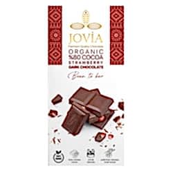 Jovia Organik Bitter Çikolata  Çilekli %80 Kakao  85g
