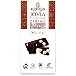 Jovia Organik Bitter Çikolata  Tane Fındıklı %70 Kakao  85g