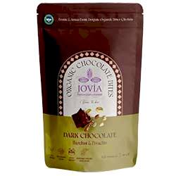 Jovia Organik Bitter Çikolata  Fındık ve Antep Fıstığı Dolgulu  85g