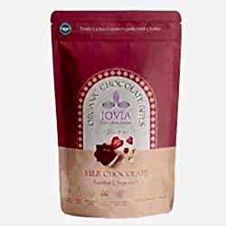 Jovia Organik Sütlü Çikolata  Fındık ve Çilek Dolgulu  85g