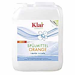 Klar Organik Sıvı Elde Bulaşık Deterjanı  Portakal Kokulu  5L