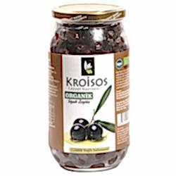 Kroisos Organik Siyah Zeytin  Gemlik Yağlı Salamura  700g