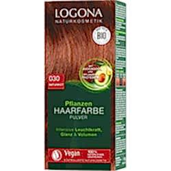 Logona Organik Bitkisel Toz Saç Boyası  030 Doğal Kızıl 