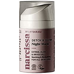 Narcissa by Urtekram Detox & Glow Gece Maskesi  Tüm Cilt Tipleri  50ml