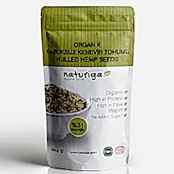 Naturiga Organik Kabuksuz Kenevir Tohumu 200g