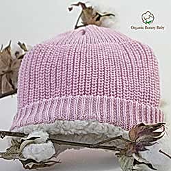 Organic Bonny Baby Organik El Yapımı Şapka  0-2 Yaş  Pembe 
