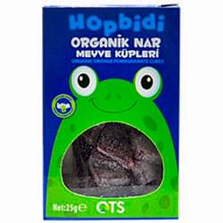 OTS Organik Hopbidi Nar Meyve Küpleri  Yumuşak Şeker  25g