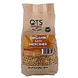 OTS Organik Sarı Mercimek 750g