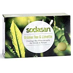 SODASAN Organik Sabun  Yeşil Çay & Misket Limonu  100g