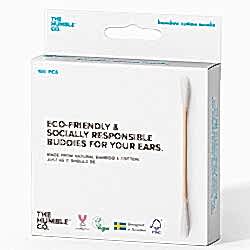 The Humble Bambu Pamuk Kulak Temizleme Çubuğu  Beyaz  100 Adet