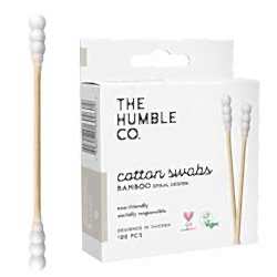 The Humble Bambu Pamuk Spiral Kulak Temizleme Çubuğu  Beyaz  100 Adet