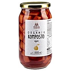 Yerlim Organik Ayva Kompostosu 1000ml  Cam Kavanoz 