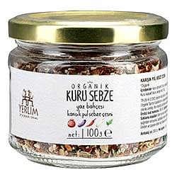 Yerlim Organik Pul Kuru Sebze Çeşnisi  Yaz Sebzeleri  100g