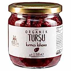 Yerlim Organik Kırmızı Lahana Turşusu 350g