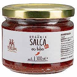 Yerlim Organik Güneşte Biber Salçası  Acı  300g
