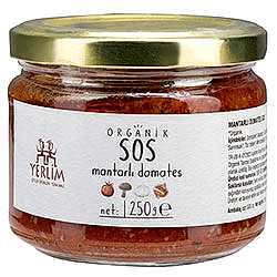 Yerlim Organik Mantarlı Domates Sos 250g